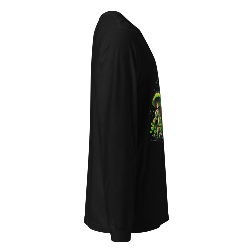 Manga Larga Totoro Chihiro No Face Rain Umbrellas - Lateral fantasma