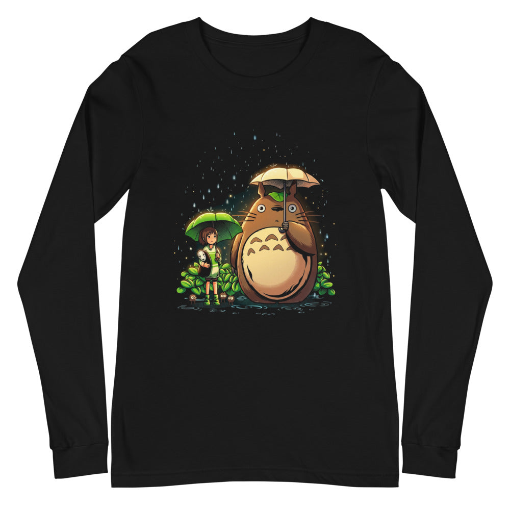 Manga Larga Totoro Chihiro No Face Rain Umbrellas - Plano