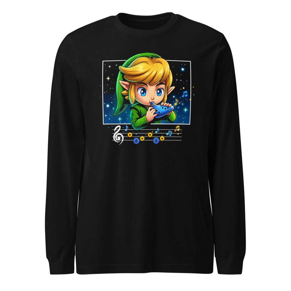 Manga Larga Zelda Link Chibi Ocarina Melody - Frente