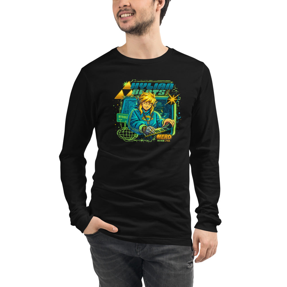 Manga Larga Zelda Link Hylian Beats Synth - Modelo masculino