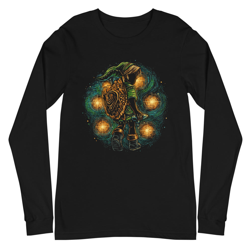Manga Larga Zelda Link Starry Night Ocarina - Plano