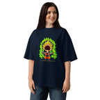 Oversize Goku Super Saiyan Peanuts Scream Green Aura - Modelo femenina