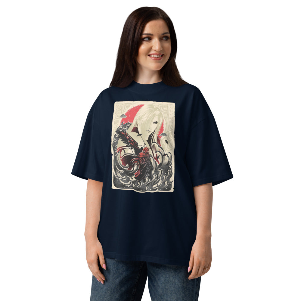 Oversize Great Wave Sephiroth Final Fantasy - Modelo femenina
