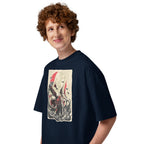 Oversize Great Wave Sephiroth Final Fantasy - Modelo masculino lateral