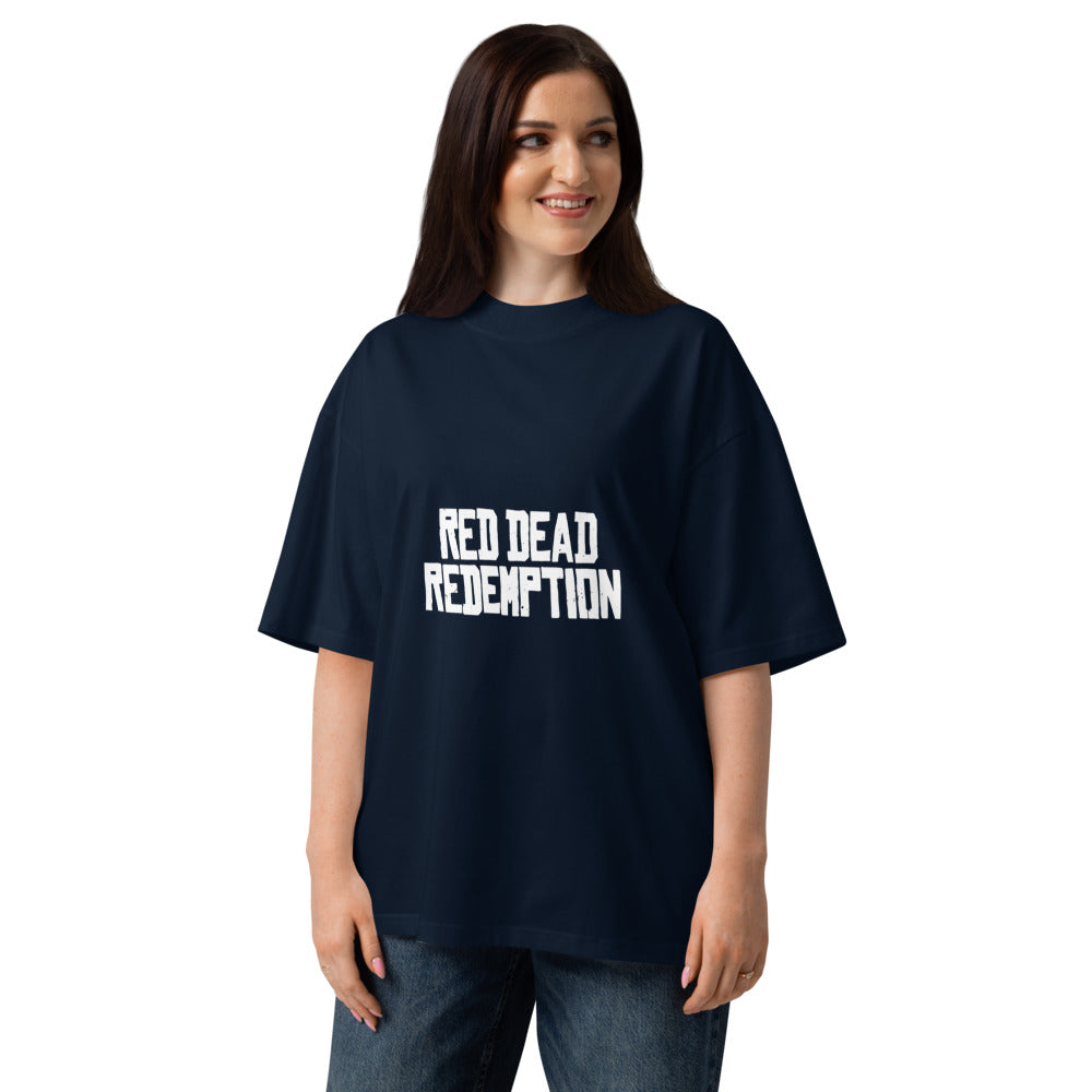 Oversize Red Dead Redemption Rockstar - Modelo femenina