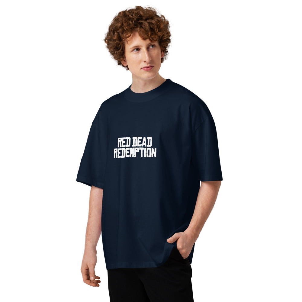 Oversize Red Dead Redemption Rockstar - Modelo masculino