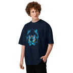 Oversize Sonic Giant Head Gold Rings Lightning - Modelo masculino