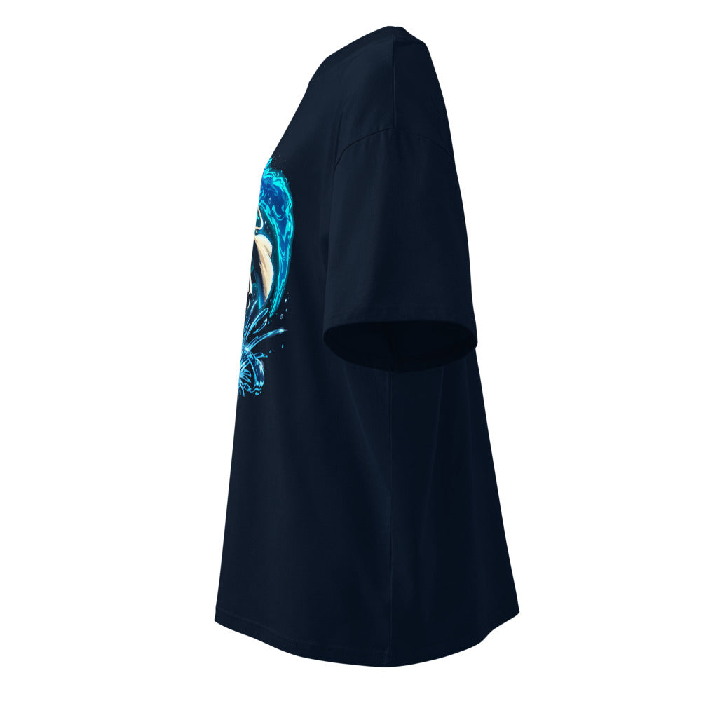 Oversize Water Wizard Blue Dragon Splash - Lateral fantasma