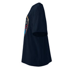 Oversize Zelda Hylian Shield Triforce Blue Brushstroke - Lateral fantasma