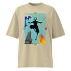 Oversize Avatar Aang Four Elements Silhouette - Frente fantasma