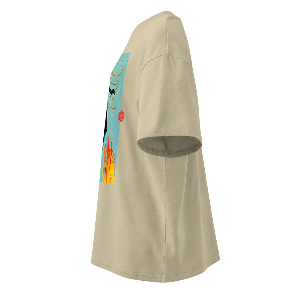 Oversize Avatar Aang Four Elements Silhouette - Lateral fantasma