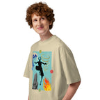Oversize Avatar Aang Four Elements Silhouette - Modelo masculino lateral