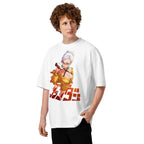 Oversize Anime Girl Yellow Sweater Red Glasses - Modelo masculino