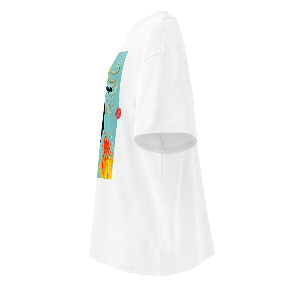 Oversize Avatar Aang Four Elements Silhouette - Lateral fantasma