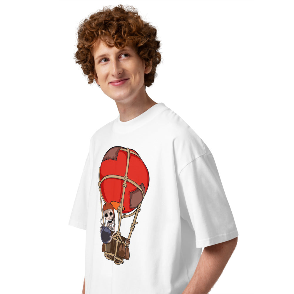 Oversize Globo bombástico clash Royale - Modelo masculino lateral