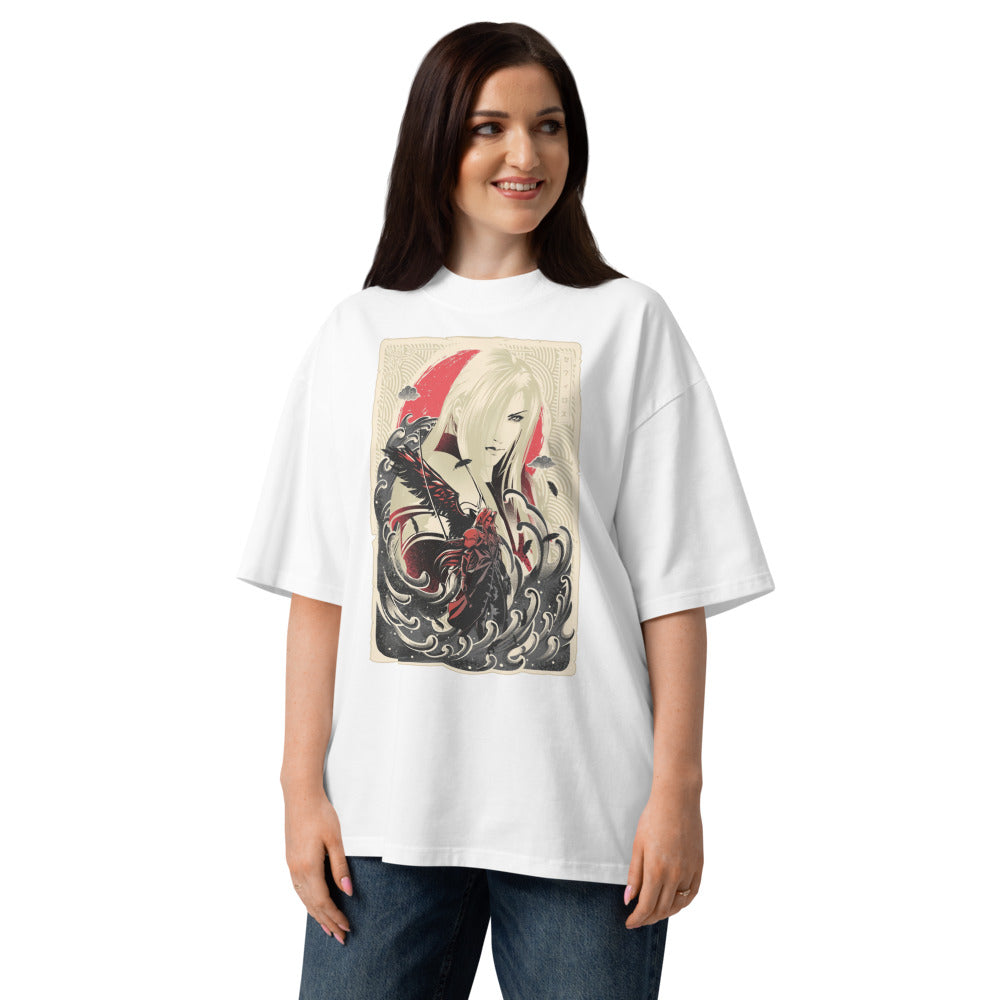 Oversize Great Wave Sephiroth Final Fantasy - Modelo femenina