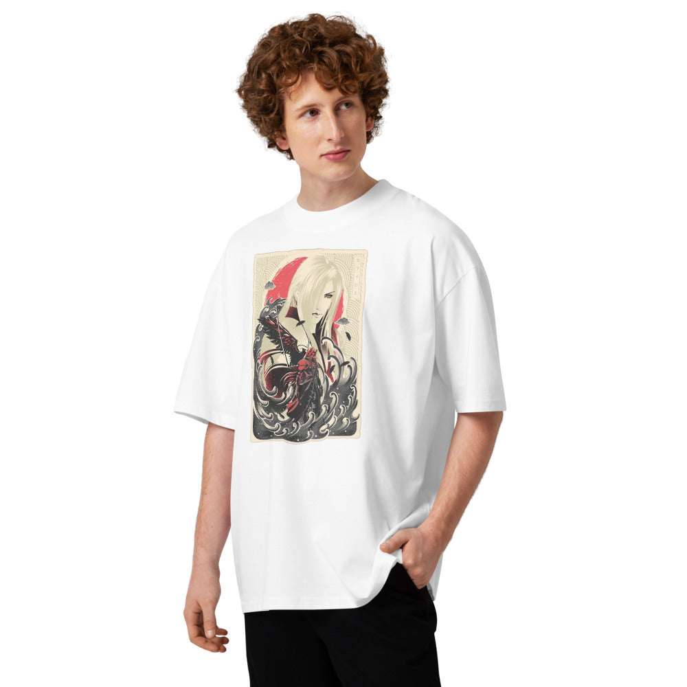 Oversize Great Wave Sephiroth Final Fantasy - Modelo masculino