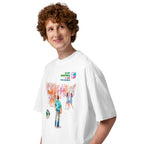 Oversize GTA Vice City Dance Floor Watercolor - Modelo masculino lateral