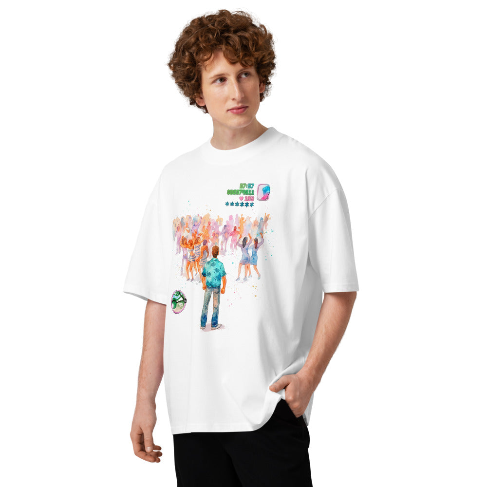 Oversize GTA Vice City Dance Floor Watercolor - Modelo masculino