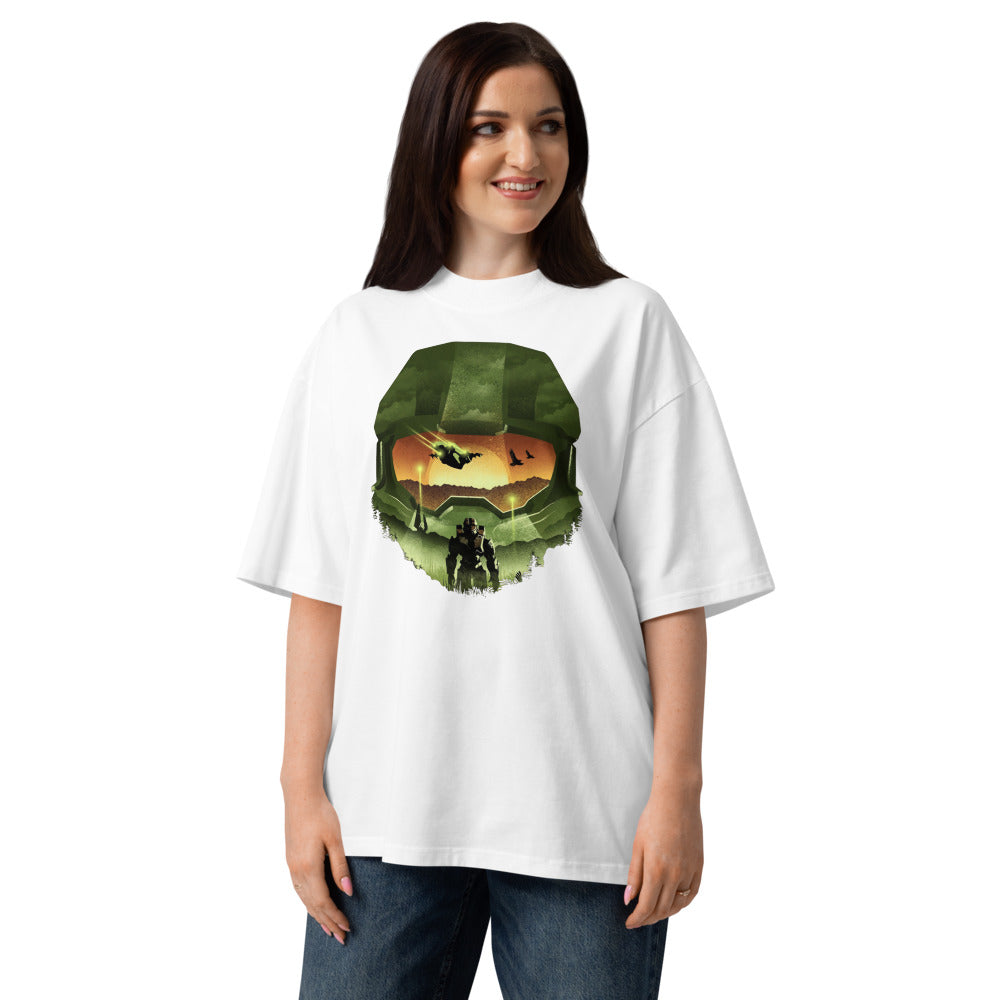 Oversize Halo Infinite Microsoft - Modelo femenina