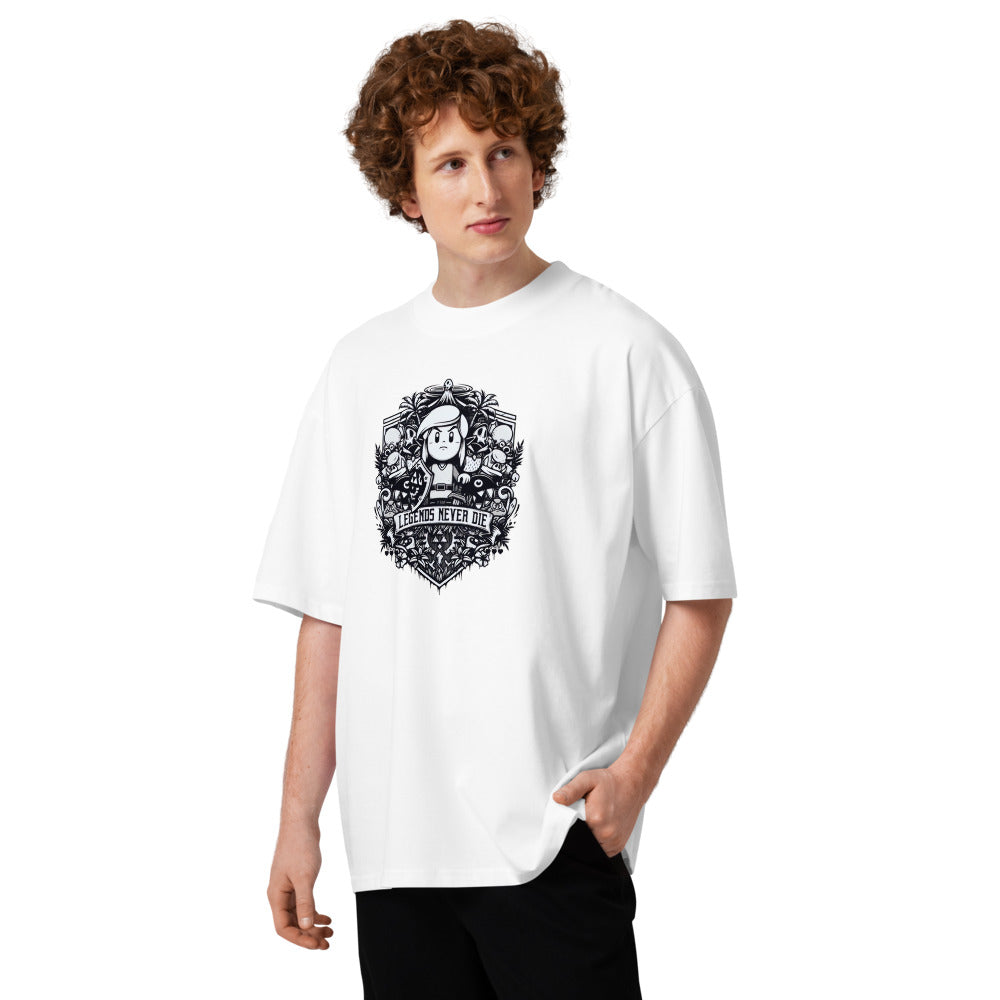 Oversize Legends Never Die Nintendo - Modelo masculino