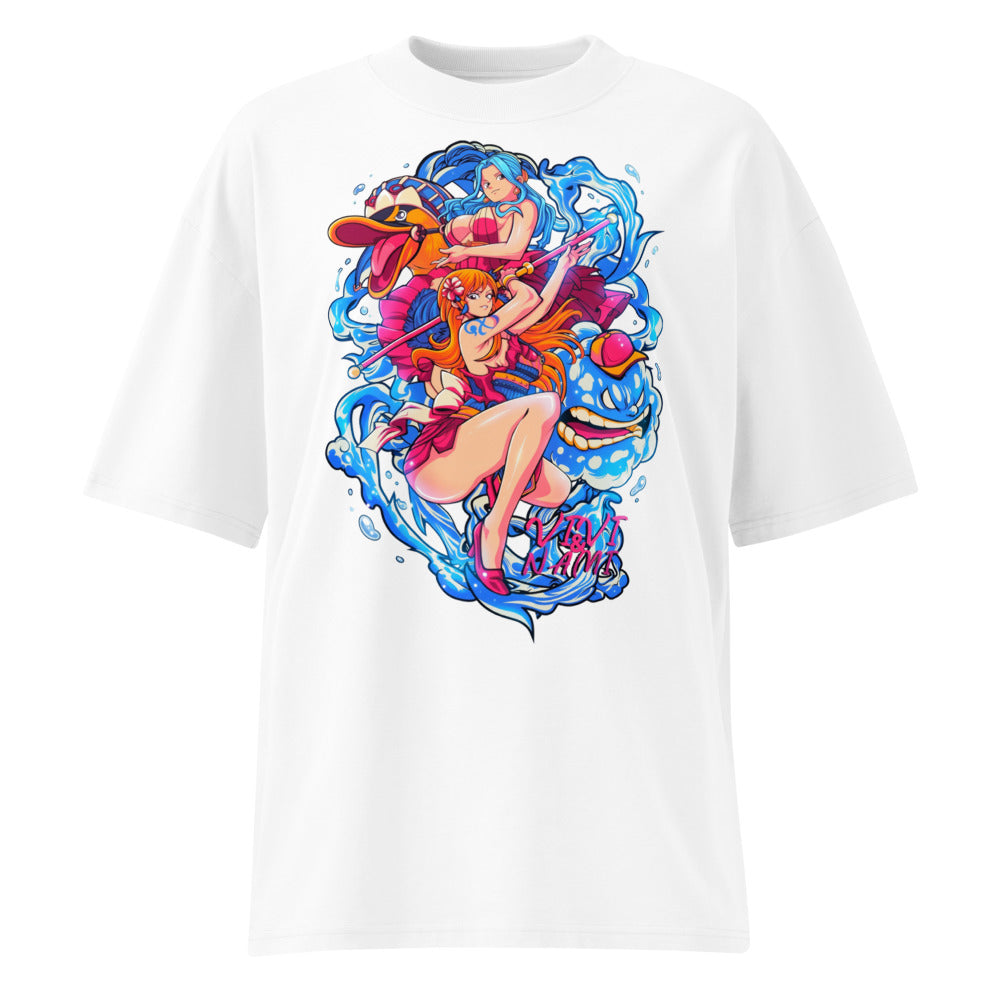 Oversize One Piece Nami Vivi Water Splash - Frente fantasma