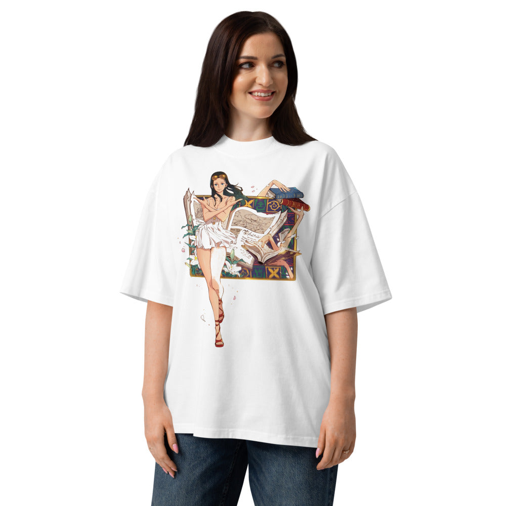 Oversize One Piece Nico Robin Ohara Books - Modelo femenina