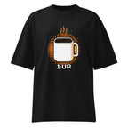 Oversize 1 Up Pixel Coffee Mug Amber Glow - Frente fantasma