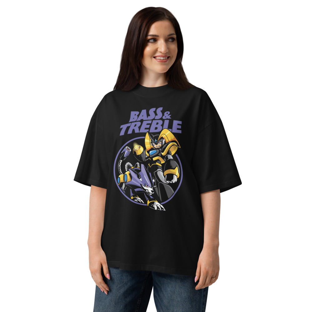 Oversize Bass & Treble Megaman - Modelo femenina