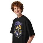 Oversize Bass & Treble Megaman - Modelo masculino lateral