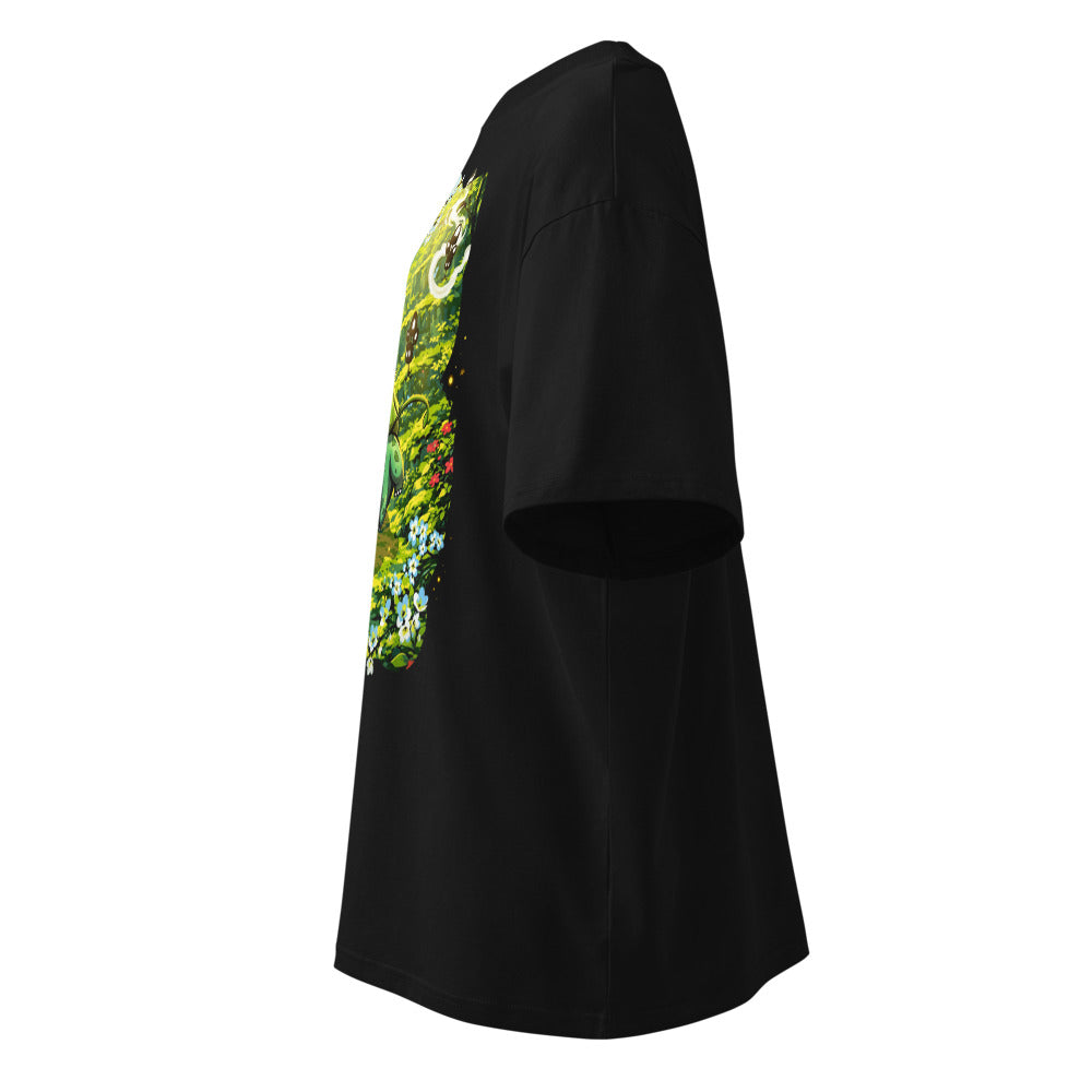 Oversize Bulbasaur Sunlit Blossom Forest - Lateral fantasma