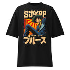 Oversize Cowboy Bebop Spike Spiegel Katakana Blues - Frente fantasma