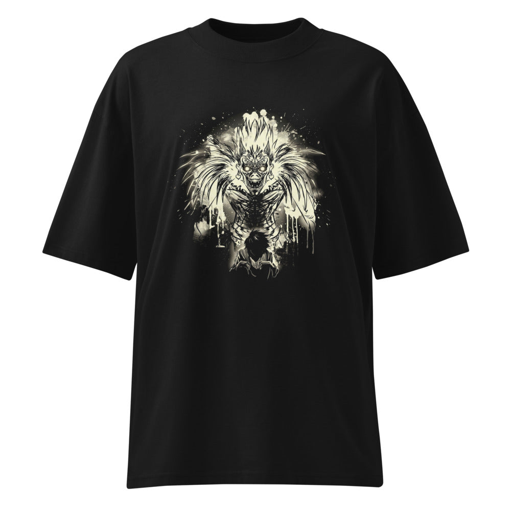 Oversize Death Note Ryuk Ink Splatter Shinigami - Frente fantasma