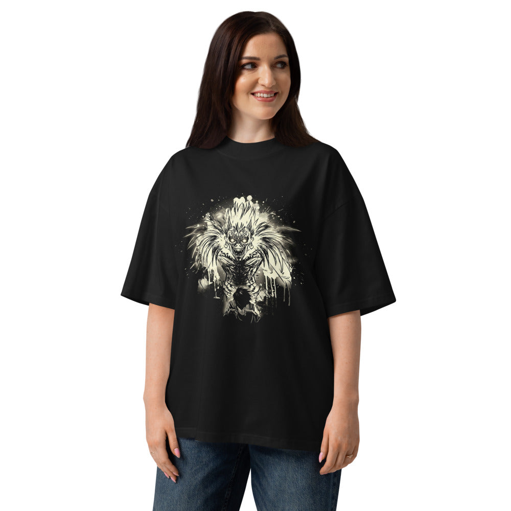 Oversize Death Note Ryuk Ink Splatter Shinigami - Modelo femenina