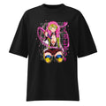 Oversize Demon Slayer Mitsuri Kanroji Neon Pink Glow - Frente fantasma