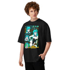 Oversize Dragon Ball Bulma Neon Panels Dragon Radar - Modelo masculino