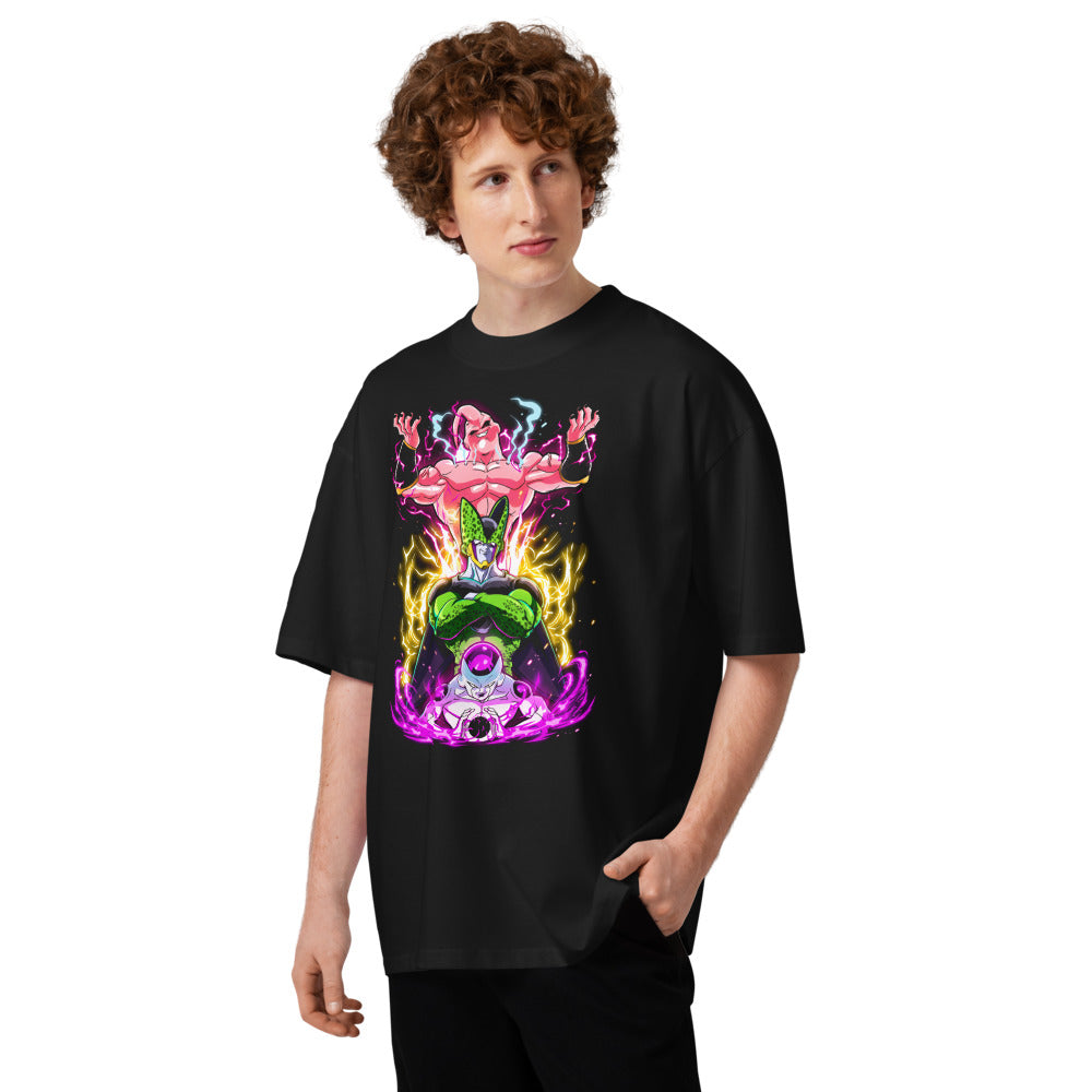 Oversize Dragon Ball Frieza Cell Buu Lightning Auras - Modelo masculino