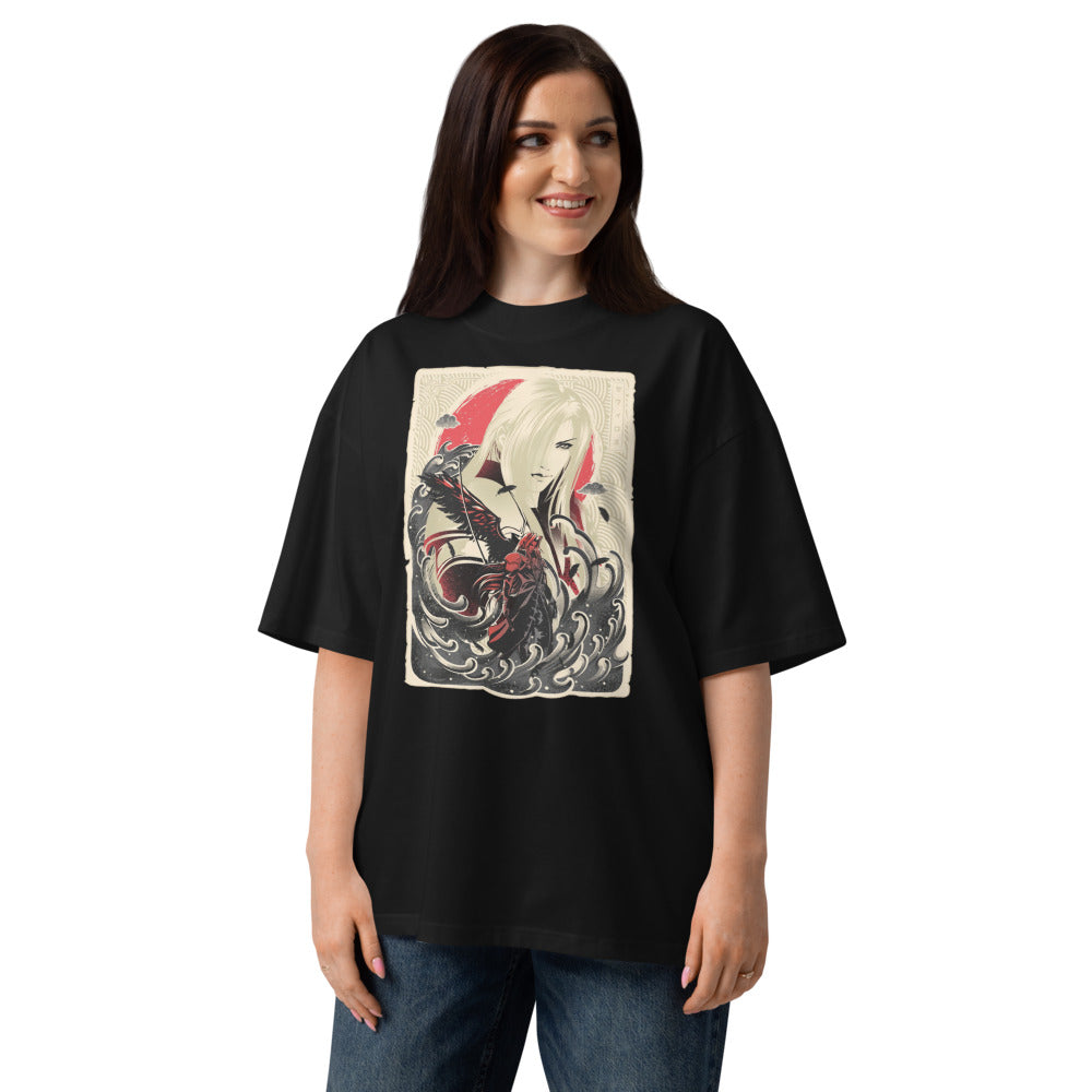 Oversize Great Wave Sephiroth Final Fantasy - Modelo femenina