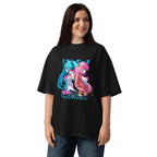 Oversize Hatsune Miku Bocchi Back To Back Neon - Modelo femenina