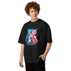 Oversize Hatsune Miku Bocchi Back To Back Neon - Modelo masculino