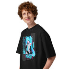 Oversize Hatsune Miku The First Sound Of The Future - Modelo masculino lateral