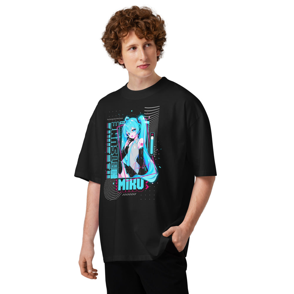 Oversize Hatsune Miku The First Sound Of The Future - Modelo masculino