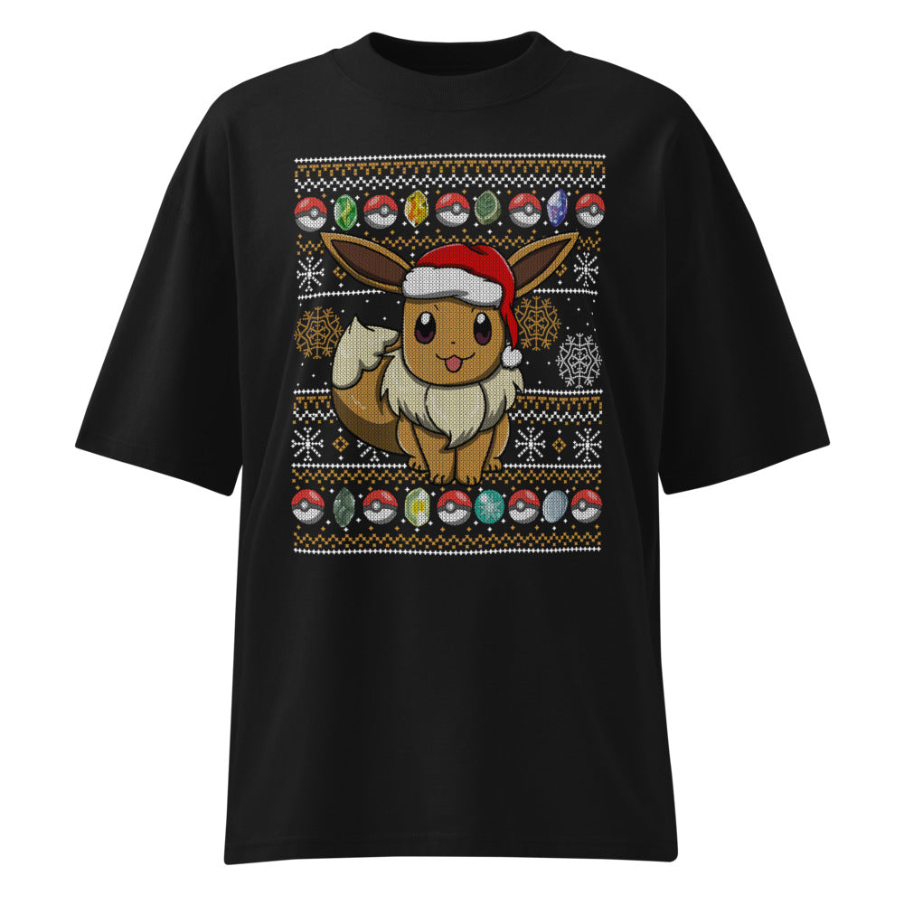 Oversize Little Eevee Christmas - Frente fantasma