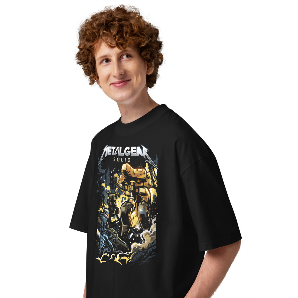 Oversize Metal Gear Solid Snake Heavy Metal - Modelo masculino lateral