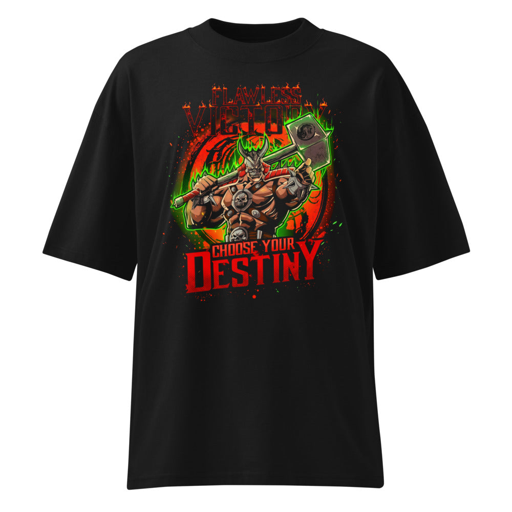 Oversize Mortal Kombat Shao Kahn Flawless Victory - Frente fantasma
