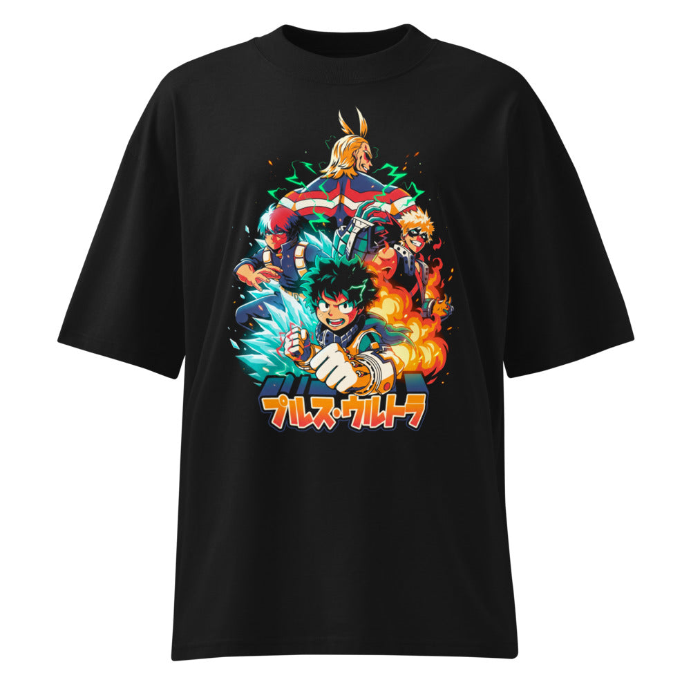 Oversize My Hero Academia Plus Ultra Deku Todoroki Bakugo - Frente fantasma