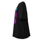 Oversize Neon Gas Mask Girl Cyberpunk Armor - Lateral fantasma