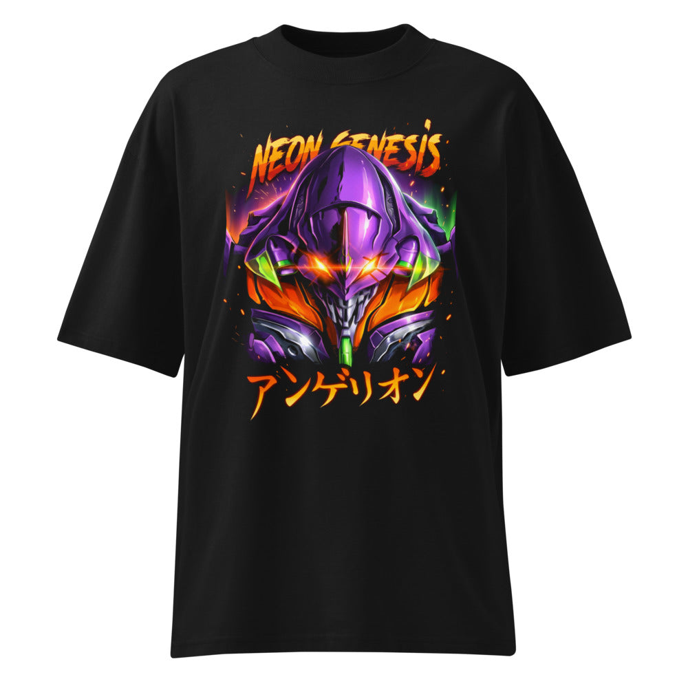 Oversize Neon Genesis Evangelion Eva 01 Fire - Frente fantasma