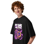 Oversize One Piece Boa Hancock Purple Snake Smoke - Modelo masculino lateral