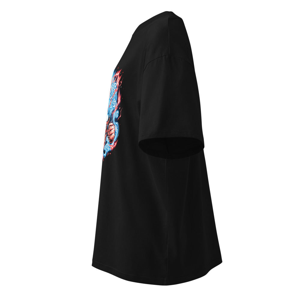 Oversize One Piece Luffy Gear 5 Red Lightning - Lateral fantasma